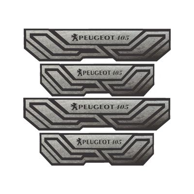 برچسب پارکابی خودرو شیپرس طرح پارکابی چرم کد SP006 مناسب برای پژو 405 بسته 4 عددی