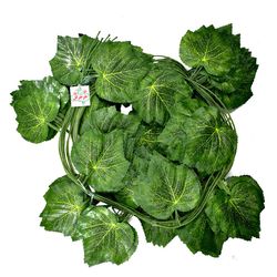 گل مصنوعی جُرجُرگل مدل ریسه برگ نخی انگور بسته 12 عددی