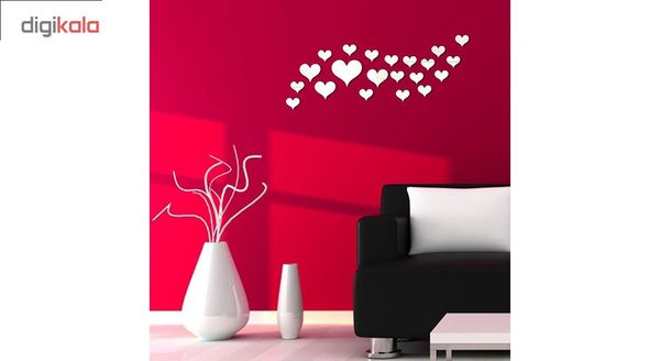 آیینه پلکسی پرشین استیکر طرح قلب