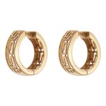 گوشواره حلقه ای طلا 18 عیار زنانه مایا ماهک مدل ME1209