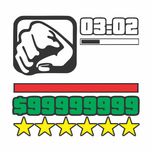 برچسب بدنه خودرو طرح جی تی ای وی کد A VG003Z