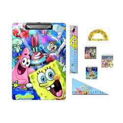 ست لوازم تحریر باب اسفنجی مجموعه 7 عددی - بسته 6 عددی