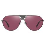 عینک آفتابی خلبانی مردانه مدل 3334C31-P39 Polarized Burgundy