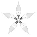 لامپ ال ای دی 7 وات ای دی سی مدل شمعی اشکی پایه E14 بسته 5 عددی