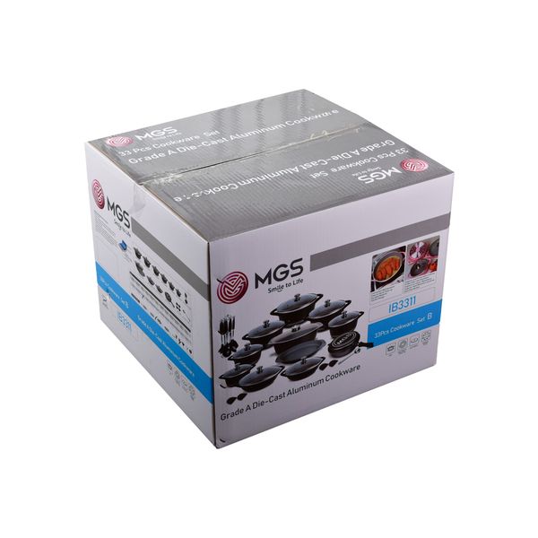 سرویس پخت و پز ام جی اس 33 پارچه طرح ایتالیاB کد 800186