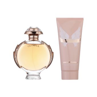 ست ادوتویلت زنانه پاکو رابان مدل Olympea حجم 100 میلی لیتر به همراه لوسیون بدن زنانه پاکو رابان مدل Olympea حجم 100 میلی لیتر 