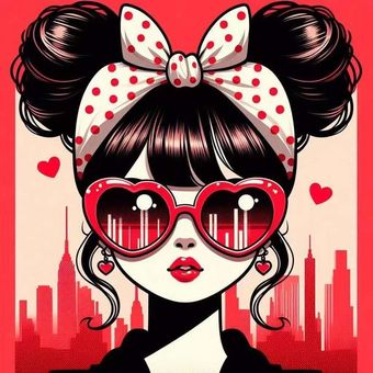 برچسب DTF یا استیکر حرارتی لباس مدل دخترک