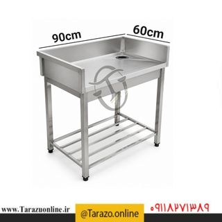 میز کار استیل نگیر مرغی 90×60 سانتیمتر