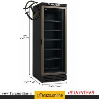 یخچال ویترینی تک در بدون تاج 60 سانتیمتری تاج اوگور مدل 74DTKL LED USS3