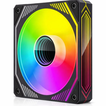 فن کیس COOLMOON FX2 ARGB | مشکی | لنز بینهایت | هوادهی 71CFM