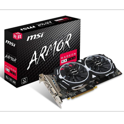 کارت گرافیک RX580 8GIG MSI ARMOR | استوک | سری قدرتمند ARMOR | با جعبه