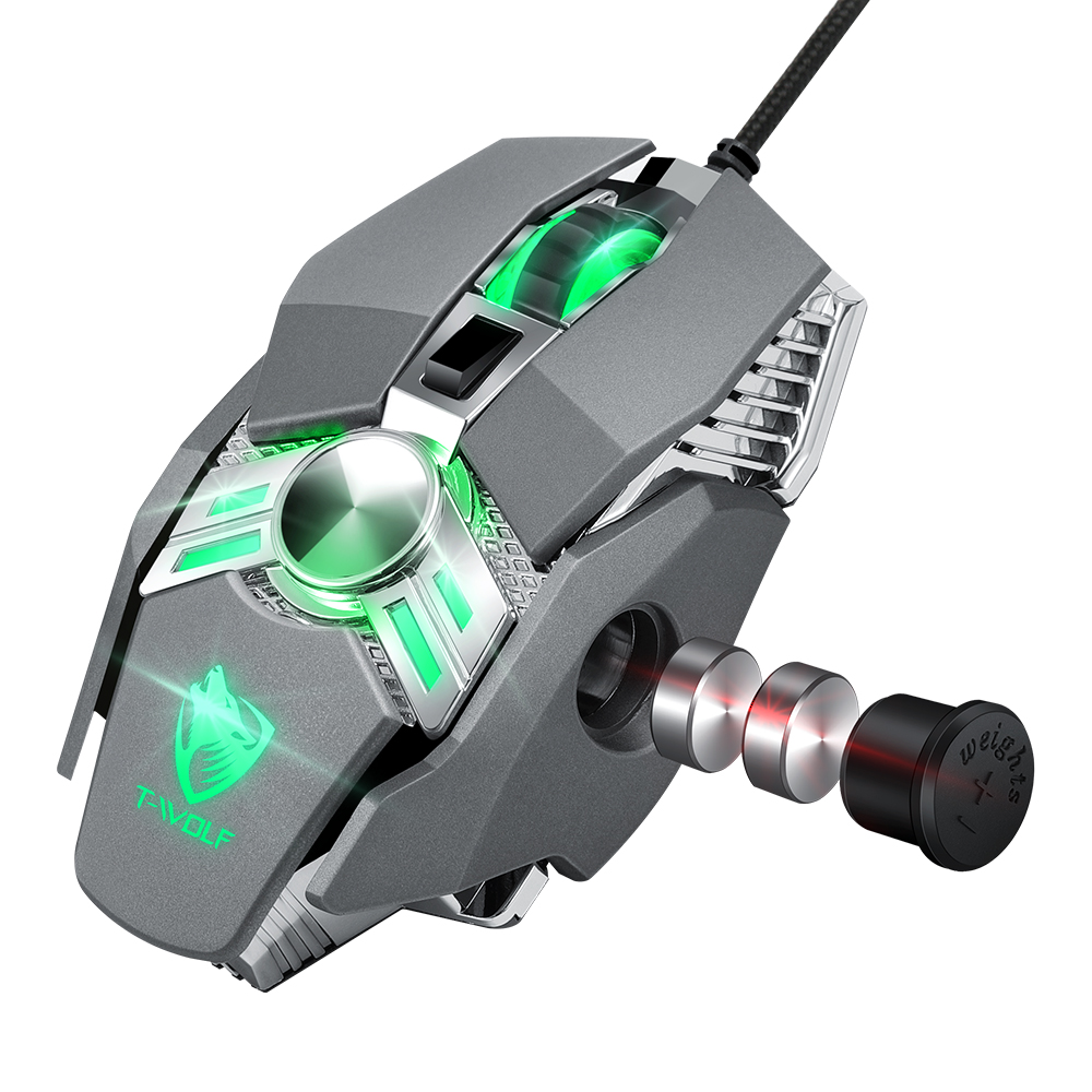 موس گیمینگ مدل V10  RGB | دقت 4800 DPI | برند T-wolf