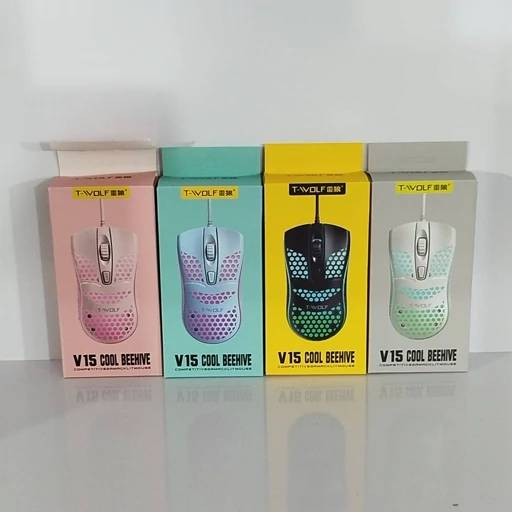ماوس گیمینگ RGB سیمی TWOLF مدل V15 RGB  | تی ولف | T-WOLF