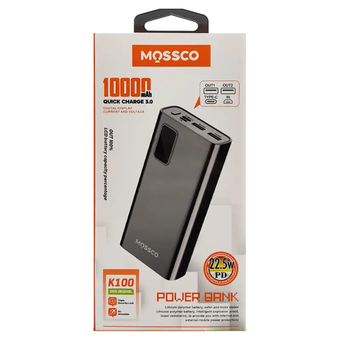 پاوربانک 10000 میلی آمپر مسکو مدل MOSSCO K100 10000mAh