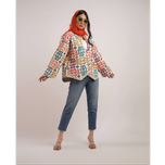 کت لینن سوزن دوزی خرجکار آینه ای