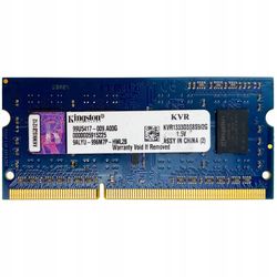 رم لپ تاپ DDR3 تک کاناله 1333مگاهرتز کینگستون مدل PC3-10600 ظرفیت 2 گیگابایت
