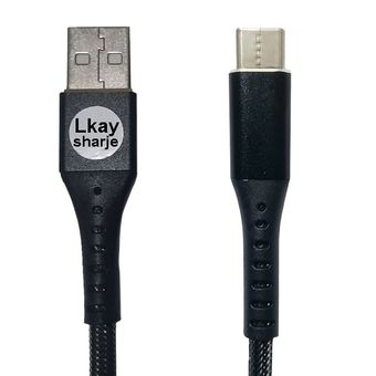 کابل تبدیل USB به USB-C الکای شارژ مدل فلزی فستینگ طول 1 متر