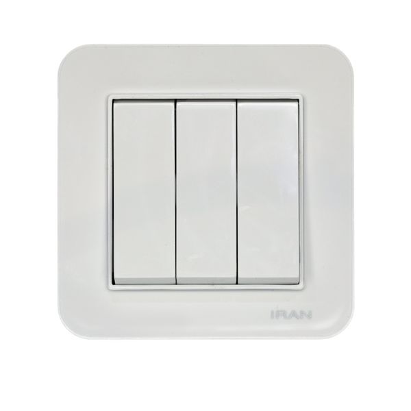 کلید سه پل ایران الکتریک مدل ارس بسته 10 عددی