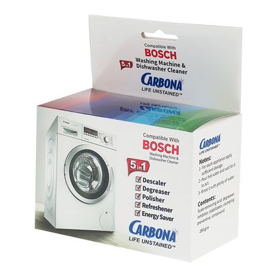 جرم گیر ماشین لباسشویی و ظرفشویی کربونا وزن 250 گرم بسته 5 عددی