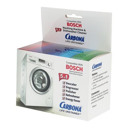 جرم گیر ماشین لباسشویی و ظرفشویی کربونا وزن 250 گرم بسته 5 عددی