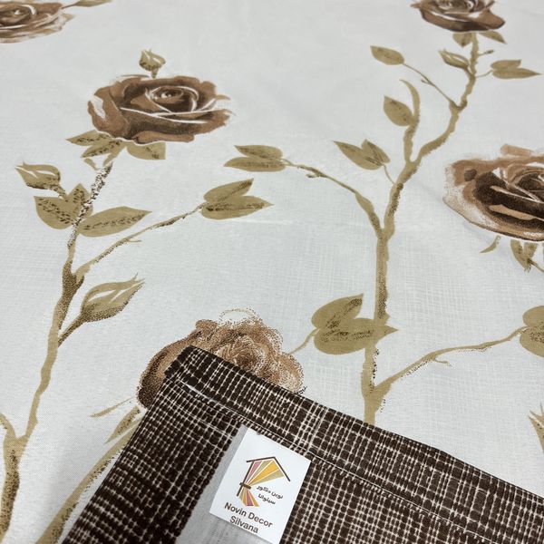 پرده نوین دکور سیلوانا مدل رز 4020 سایز 280 × 300 سانتی متر