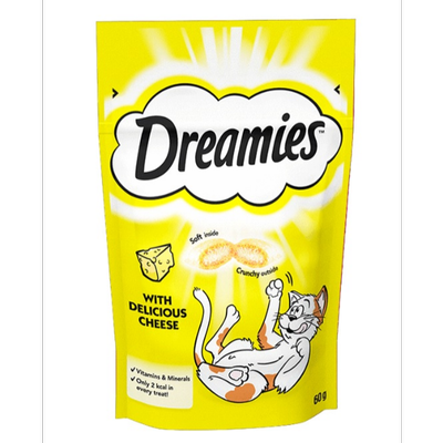 تشویقی مغزدار دریمیز با طعم پنیر Dreamies