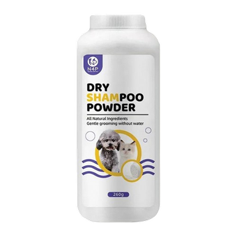 شامپو خشک سگ و گربه برند N4P ان فور پی 260 گرمی