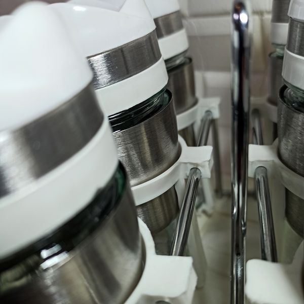 ست جا ادویه 6 پارچه کاپریس مدل فلورا کد 02