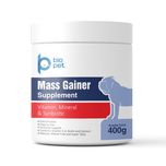 مکمل عضله‌ساز سگ بایو پت مدل Mass Gainer وزن 400 گرم