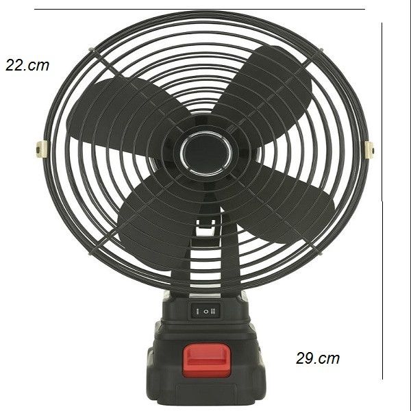 پنکه شارژی رومیزی مدل PRO_2026 ظرفیت 4000 میلی آمپر ساعت