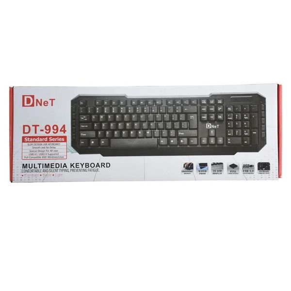 کیبورد با سیم تکنیکال D-Net مدل DT-994