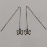 گوشواره زنانه استیل مدل بخیه طرح پروانه کد butf112*901