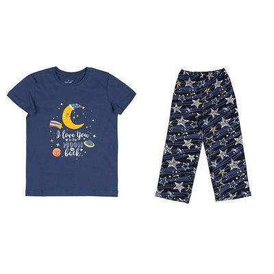 ست تی‌شرت آستین کوتاه و شلوار راحتی بچگانه مدل SB-SS-1685