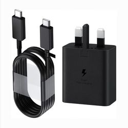 شارژر دیواری 45 وات سامسونگ مدل Super Fast Charge 2.0 به همراه کابل تبدیل USB-C با گارانتی