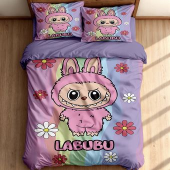 سرویس خواب 1 نفر 5 تکه مدل labubu کد 597