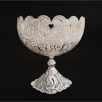 آجیل خوری ملیله کاری طرح قلب