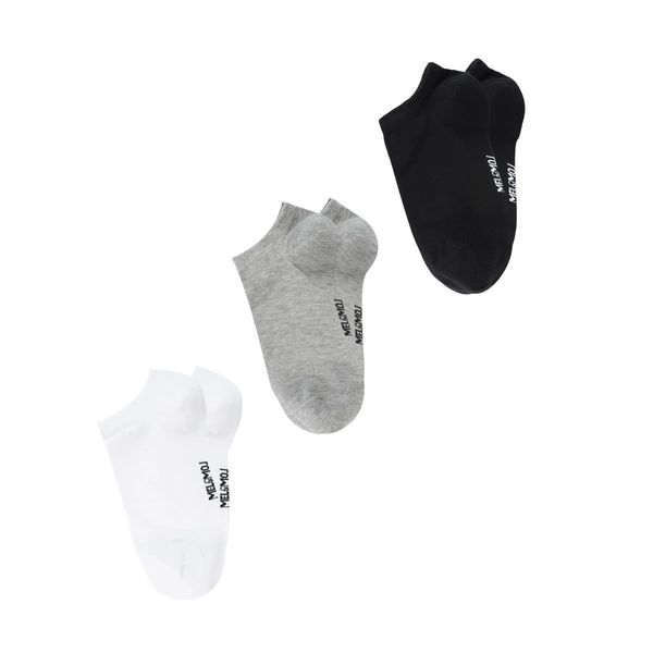 جوراب ساق کوتاه مردانه طرح ساده مدل MDSS-CH3415 بسته 3 عددی