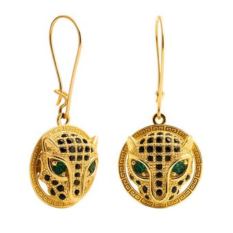 گوشواره طلا 18 عیار زنانه مدل پنتر میا گالری