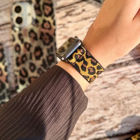 بند اپل واچ کشی طرح پلنگی