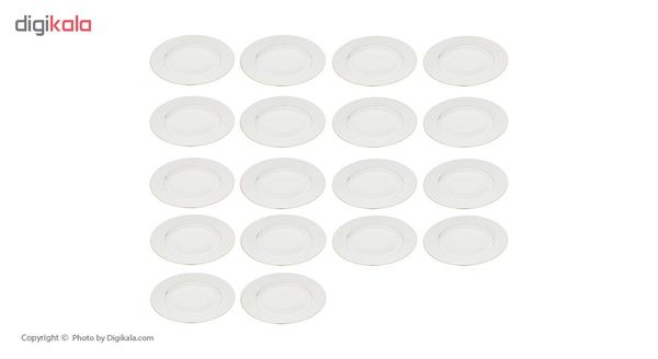 سرویس غذاخوری 102 پارچه چینی زرین ایران سری ایتالیا اف مدل Sepid Sadaf درجه عالی