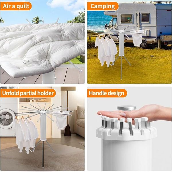 بَند رخت جادویی(تاشو چرخشی _ 360درجه)