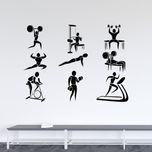استیکر والتت مدل Fitnees Center کد J15 بسته 9 عددی