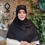 روسری زنانه مشکی ژاکارد ابریشمی اعلاقواره140