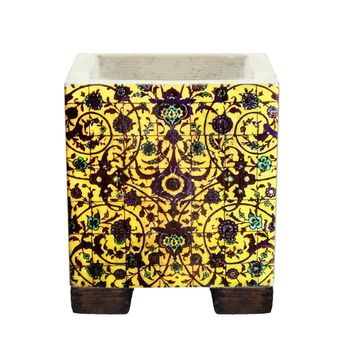 گلدان طرح کاشی کد 03-mim