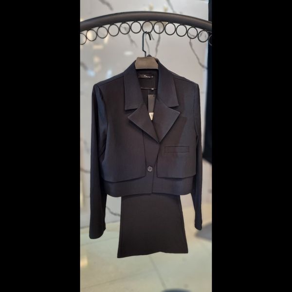 کراپ کت و شلوار زنانه ترک