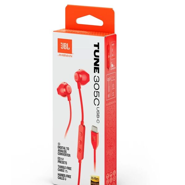 هندزفری سیمی جی بی ال مدل TUNE 305C USB-C