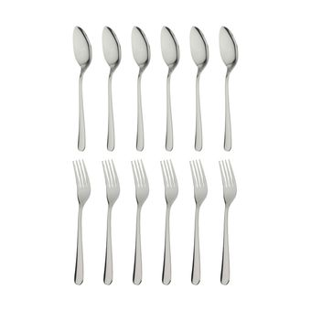 سرویس قاشق و چنگال 12 پارچه صنایع استیل ایران مدل پارما کد 888
