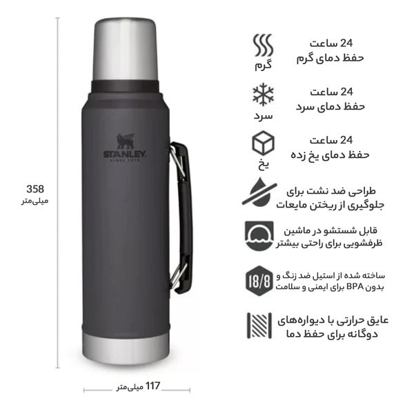 فلاسک استنلی مدل CLASSIC LEGENDARY کد F2022 گنجایش 1 لیتر*822