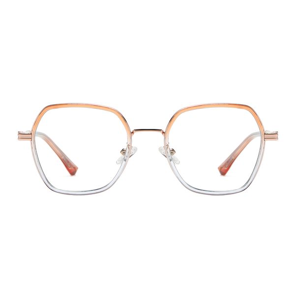 فریم عینک طبی چند ضلعی مدل TJ806C466P81 مناسب برای صورت گرد و بیضی