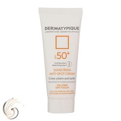 کرم ضدآفتاب بیرنگ درماتیپیک SPF50 مدل Anti spot مناسب انواع پوست، حجم 40 میلیلیتر